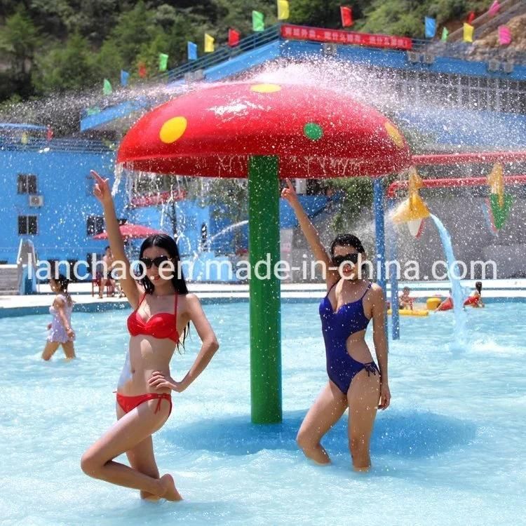 Aqua Park Spray Water Mushroom with Swing for Children Playground