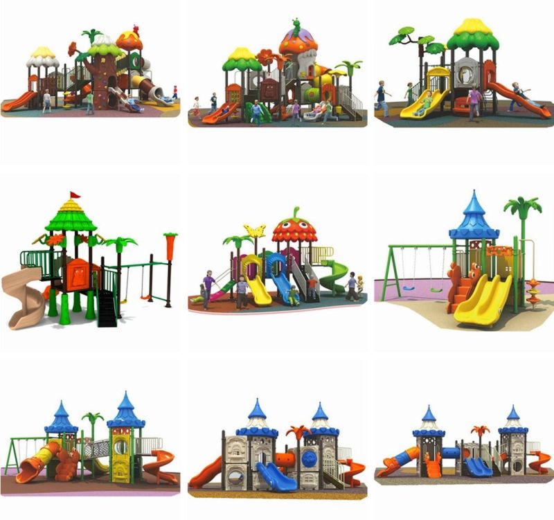 Outdoor Kids Playground Amusement Park Equipment Community Green Slide 382b