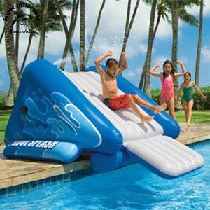 Children Superslide Big Inflatable Inground Swimming Pool Water Slide