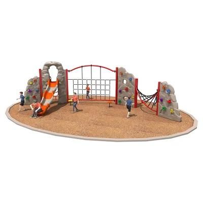 New Arrival Kids Outdoor Playground Rock Climbing Wall Rope Indoor Jungle Gym for Sale