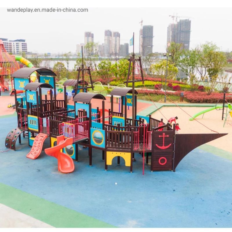 Wandeplay Theme Park Amusement Park Children Outdoor Playground Equipment with PE Plate Wd-Dz071