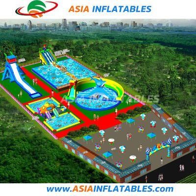 Outdoor Commercial Inflatable Water Amusement Park Inflatable Water Playground Design
