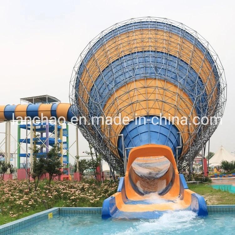 Outdoor Giant Trumpet Water Slide for Aqua Park
