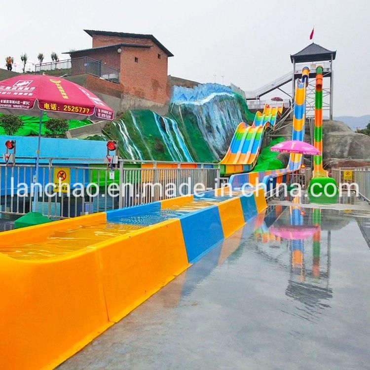 Freefall Slide Fiberglass Water Park for Adult Play