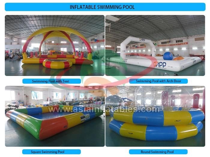 Inflatable Swimming Pool with Arch for Outdoor Advertising