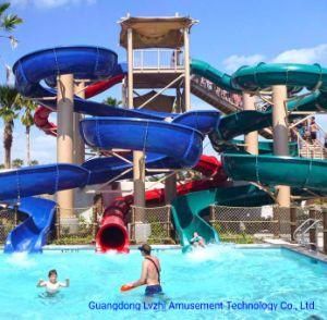 Colorful Tube Rotating Water Slide for Water Amusement Park (WS-027)