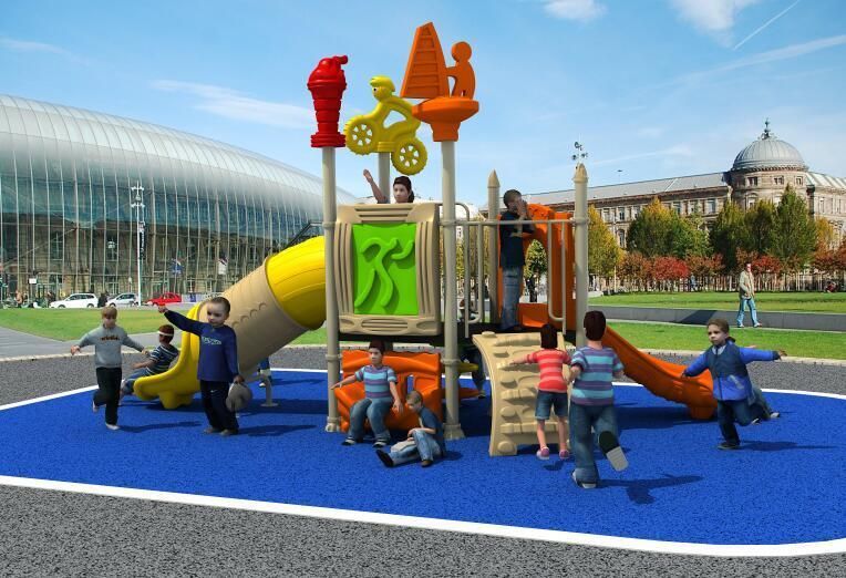 2017 New Mould Factory Kids Exercise Outdoor/Indoor Playground Slide Equipment Amusement Park Sports Series New Moedels 2016 HD16-108b
