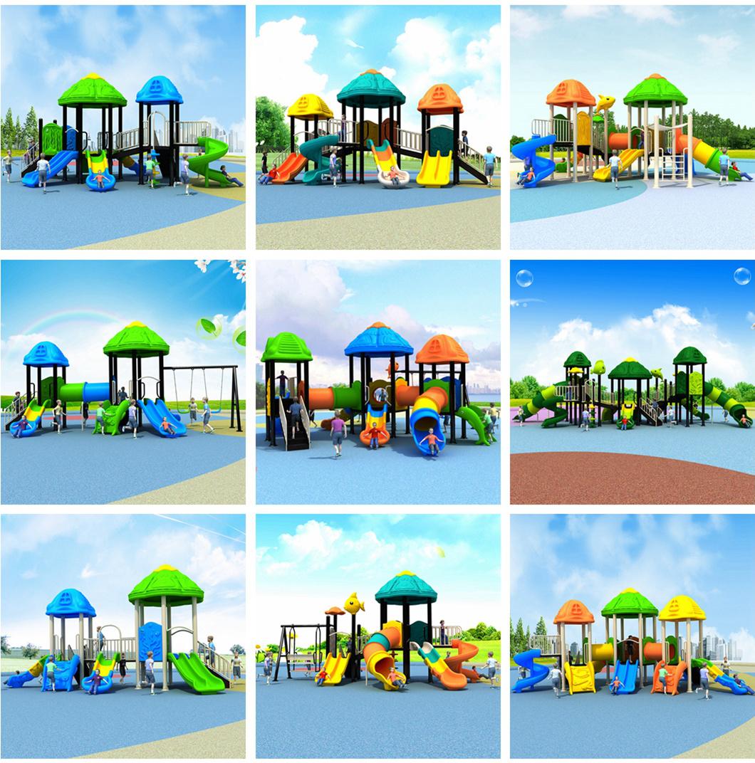 Kindergarten Kids Outdoor Playground Plastic Slide Amusement Park Equipment 491b