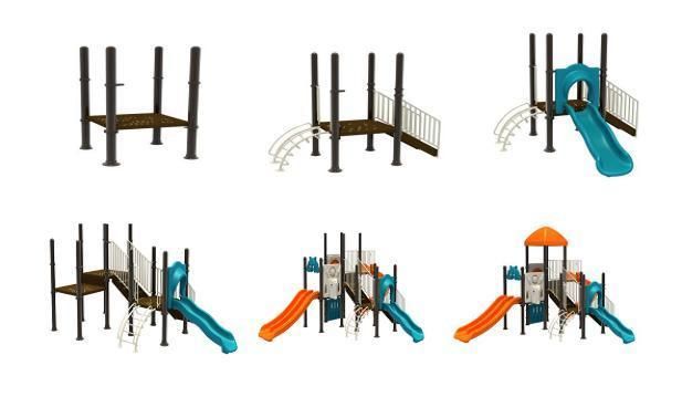 Outdoor Playground Kids Plastic Slide From Beijing Funmax