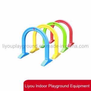 Children Plastic Round Game Drill Cave/Kids Plastic Arched Drill Cave Play Toy for Kindergarten