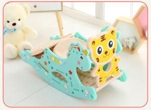 Kids Toy Indoor Plastic Rocking Horse and Girrafe Slide