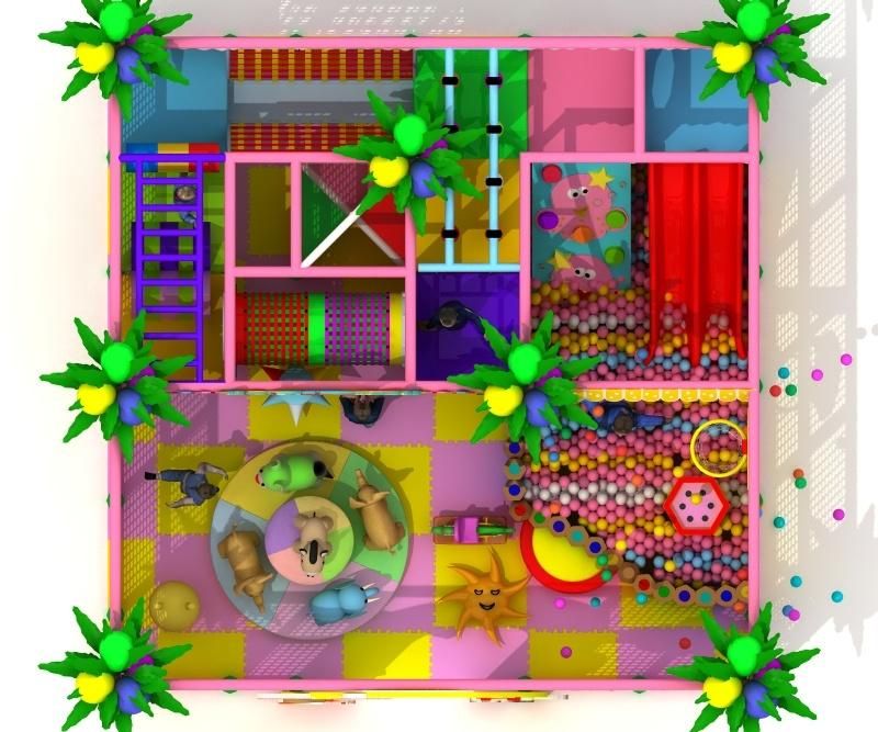 Small Children Favorite Soft Foam Indoor Playground (TY-170315-1)
