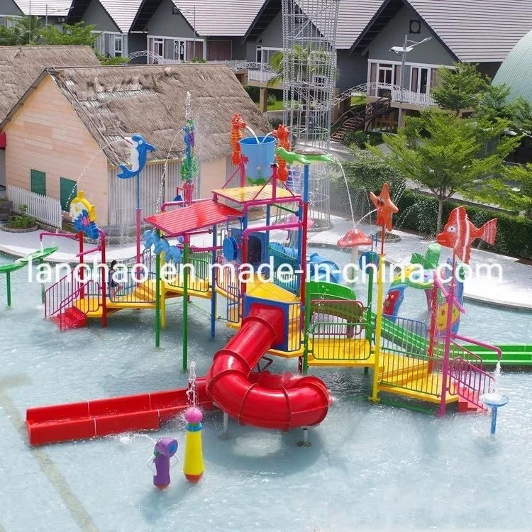 Oceanic Water House Kids Outdoor Playground Splash Theme Park Equipment