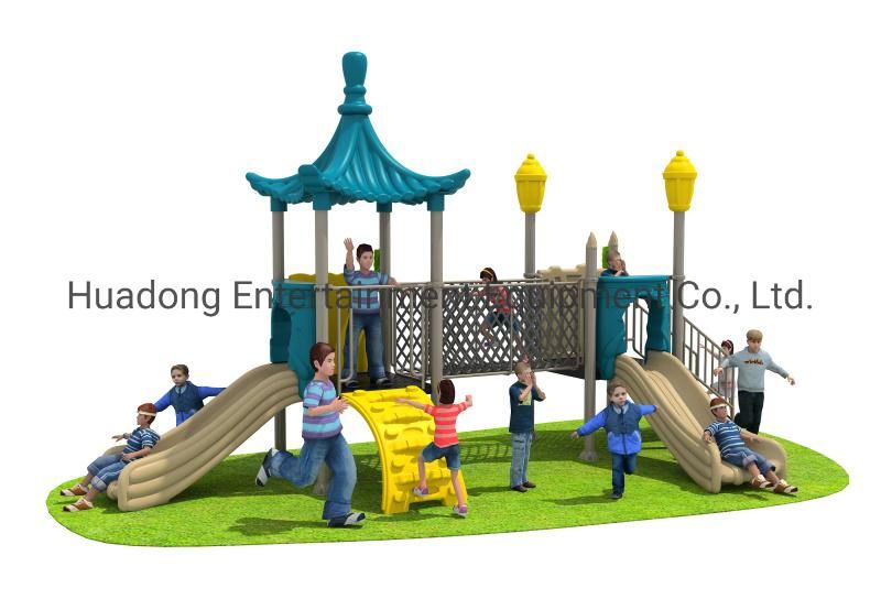 Wholesale Children Outdoor Playground Toddler Plastic Slide for 7X4m with Good Quality Material Anti-Fading & Deformation