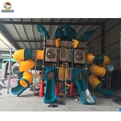 2019 Guangzhou Manufacturer Kindergarten Playground Kids Plastic Outdoor Playground