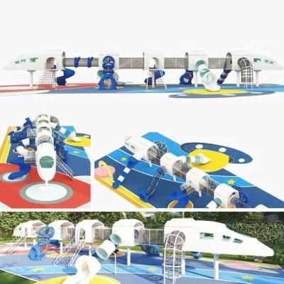 Outdoor Children&prime;s Large Playground Equipment Space Series Climbing Slide Yq48