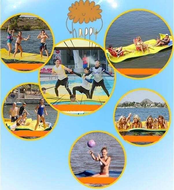 12′*6′/18′*6′/20′*6′ or Customized Made Bull Frog Water Floating Mat for Lakes