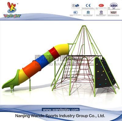 Wandeplay Children Plastic Toy Amusement Park Outdoor Playground Equipment with Wd-16D0381-01I