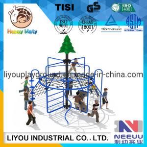 Children Outdoor Small Climbing Nets Playground with Rope Structure Vertical Climber Exercise