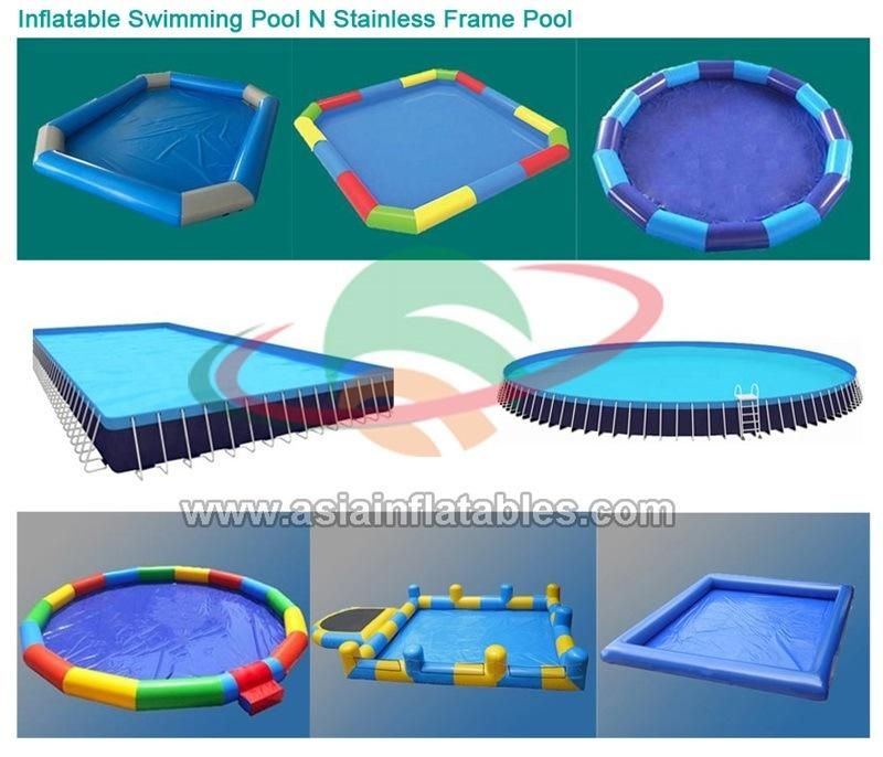 New Design Land Inflatable Water Park with Slide for Sale