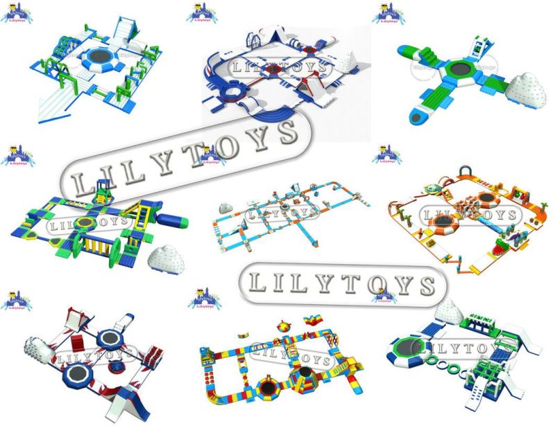 2018 Newest Commercial Water Toy, Inflatable Water Park with En15649