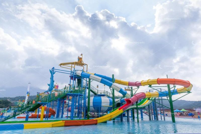 Commercial Fiberglass Water Slide Water Park for Outdoor