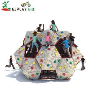 Newest Plastic Kids Rock Climbing Structure Wall Outdoor