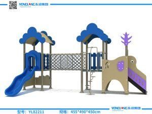 Custom Cartoon Children&prime;s Slide in Outdoor Playground (YL81402)