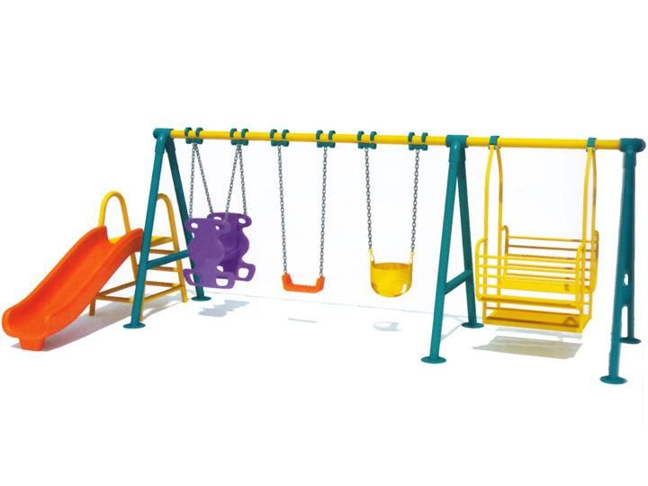 Outdoor Metal Swing Set for Kids