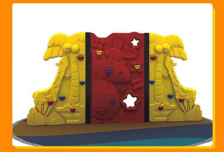 Newest Amusement Park Cheap Small Outdoor Plastic Kids Climbing Rocks Structure