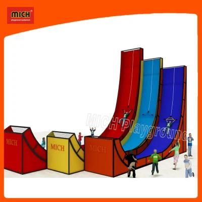 Plastic Auto Belay Drop Slide Indoor Playground