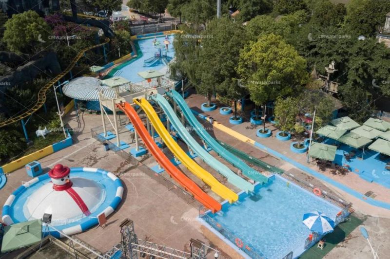 Commercial Fiberglass Water Park Equipment Water Slide