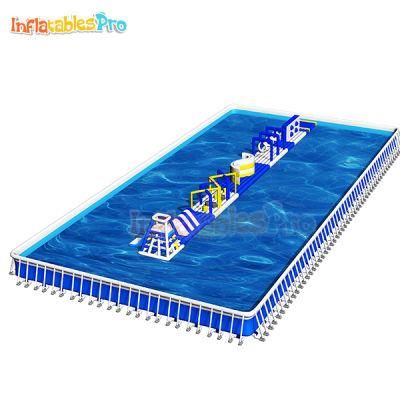 Swimming Pool Inflatable Water Park Toys with Inflatable Water Trampoline