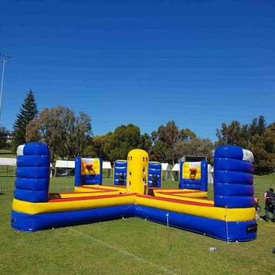 Carnival Run Sport Games Inflatable Running Bungee Popular Interactive Obstacle