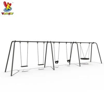 Wandeplay Outdoor Playground Equipment Double Swing Chair Combination Swing Set