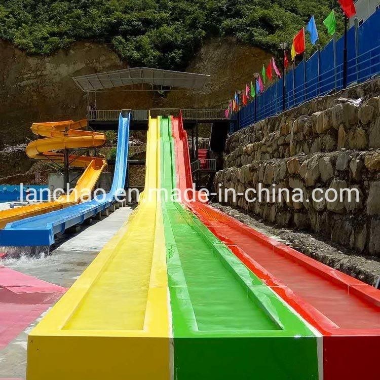 Water Park Commercial Long Fiberglass Water Slide Equipment