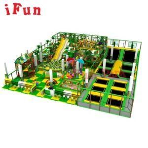 Ifun 400 Square Meters Soft Playground Forest Style Slide Ball Pool Trampoline Kids Soft Play