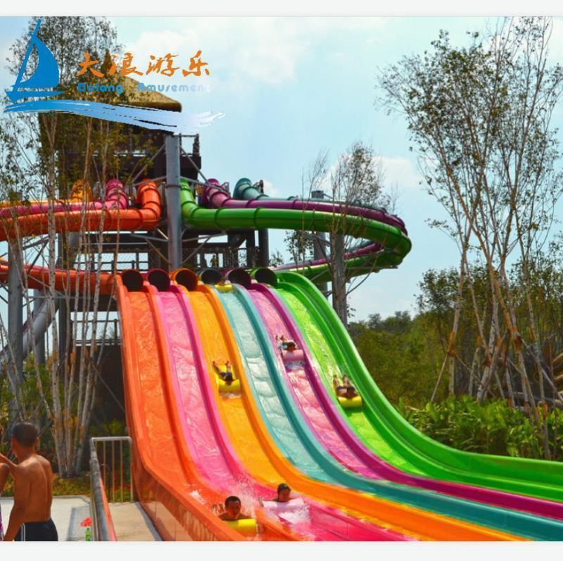 Comercial Outdoor Adult Playground Water Slides 25FT