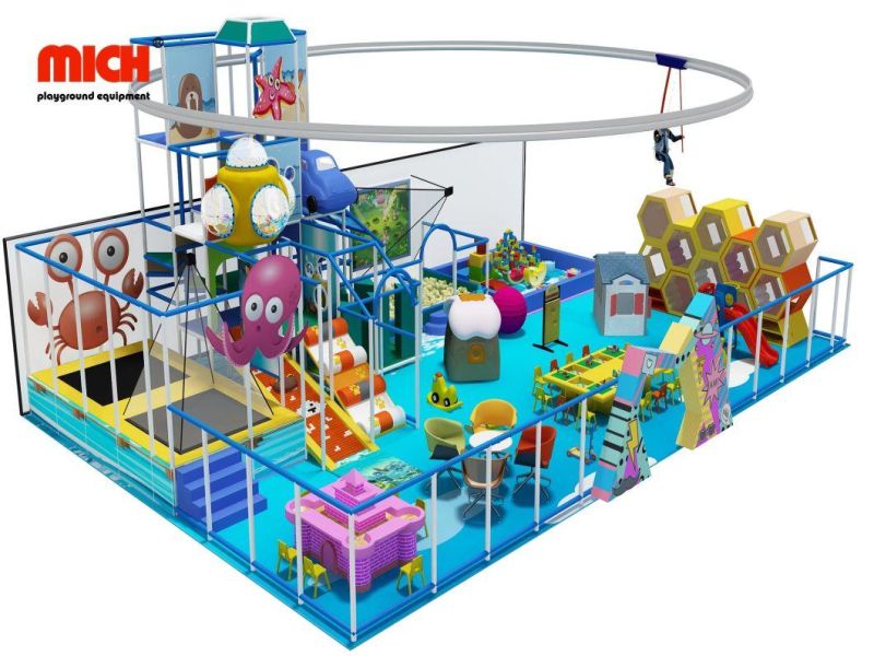 New Design Indoor Playground Equipment Kids Amusement Park with Sky Rider