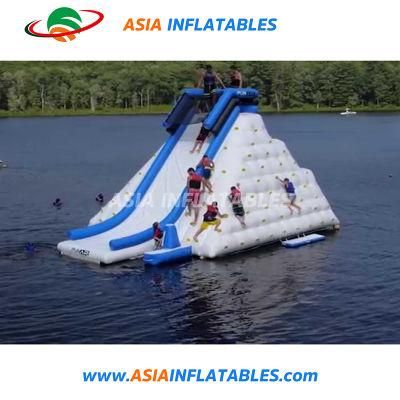 High Quality Water Games Inflatable Iceberg with Slide for Water Park