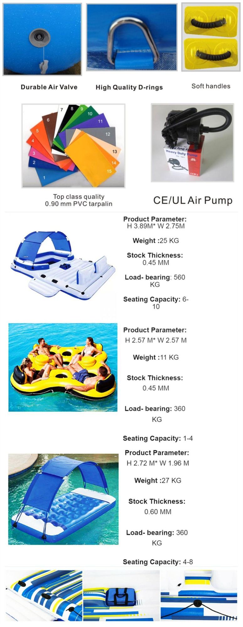 Summer Water Inflatable Amusement Park Commercial Water Park Funny Water Obstacle Course
