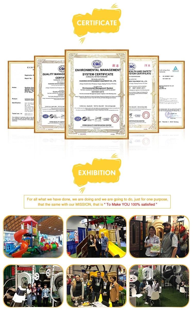 Funny Kindergarten Custom Plastic Children Sport Outdoor Playground Theme Amusement Park with Slide