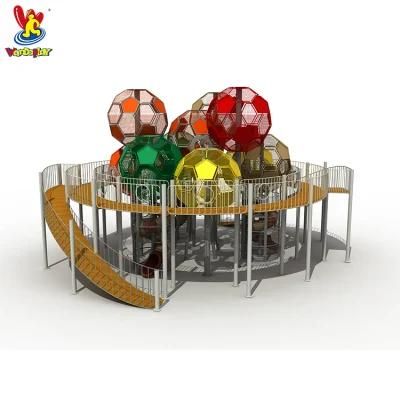 Outdoor Big Kids Playground Equipment Football Tower Series