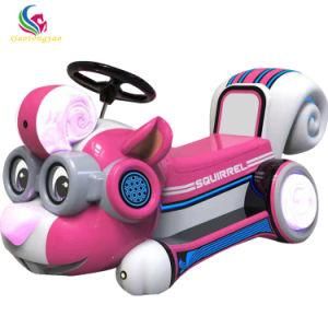 Theme Park Battery Operated Fiberglass Double Seats Children Dodgem Car Machines
