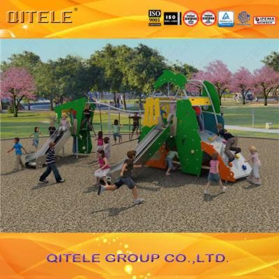 Promotional Used Plastic Playground Slides, Outdoor Preschool Playground Equipment