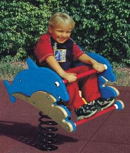 Popular PE Spring Horse Toy, Kiddie Rider for Parks (HLD9206)