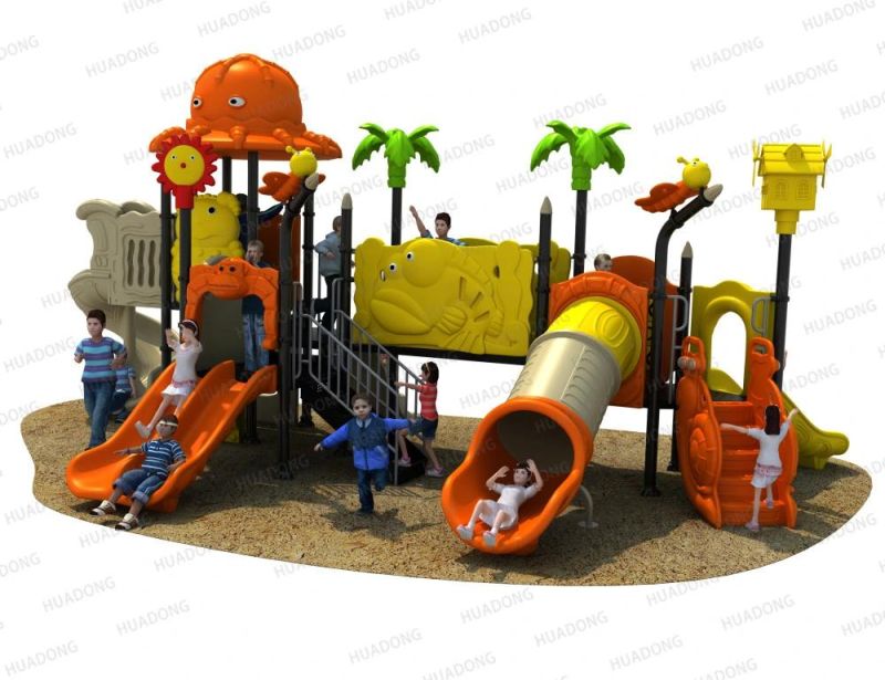 Animal Paradise Series Plastic Slide Outdoor Kids Playground Equipment