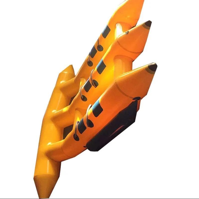 Fly Fishing Inflatable Banana Boat Water Rod for Flies Towable Reel Tube Toy RC Control Roe Trout Seat Toys Sport Flying Fish