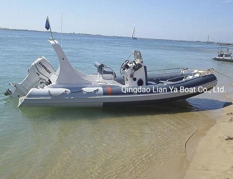 Liya 6.2m 115HP Outboard Motor Boat Speed Inflatable Boats