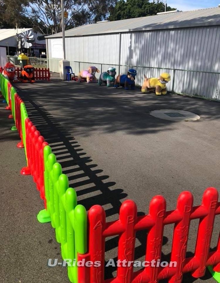 Plastic fence on animal toy ride / Parks Rides indoor Fence /outdoor barriers